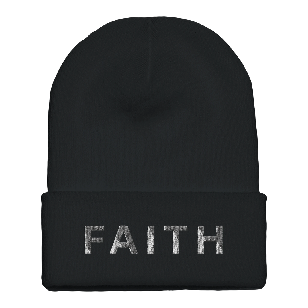 faith-christian-cuffed-beanie-black