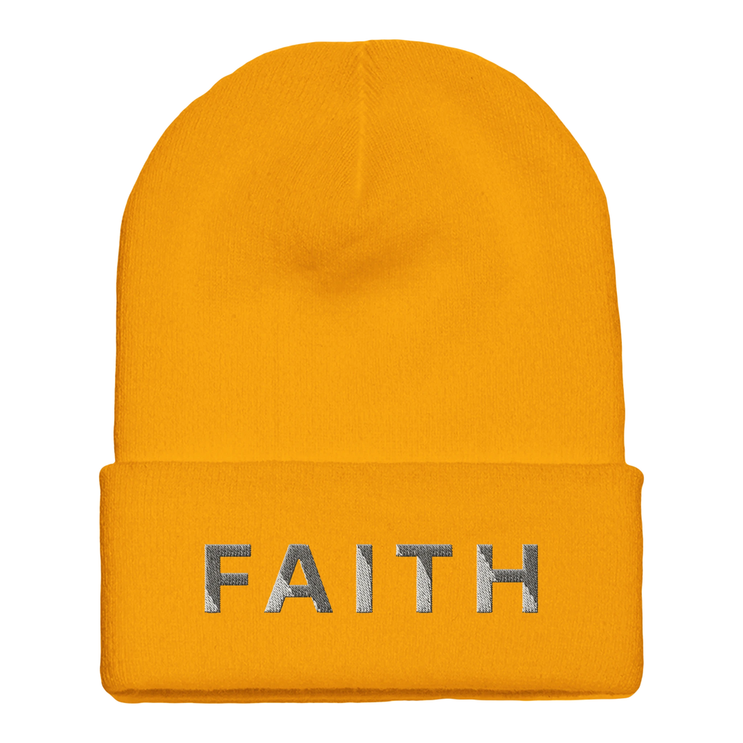 faith-christian-cuffed-beanie-gold