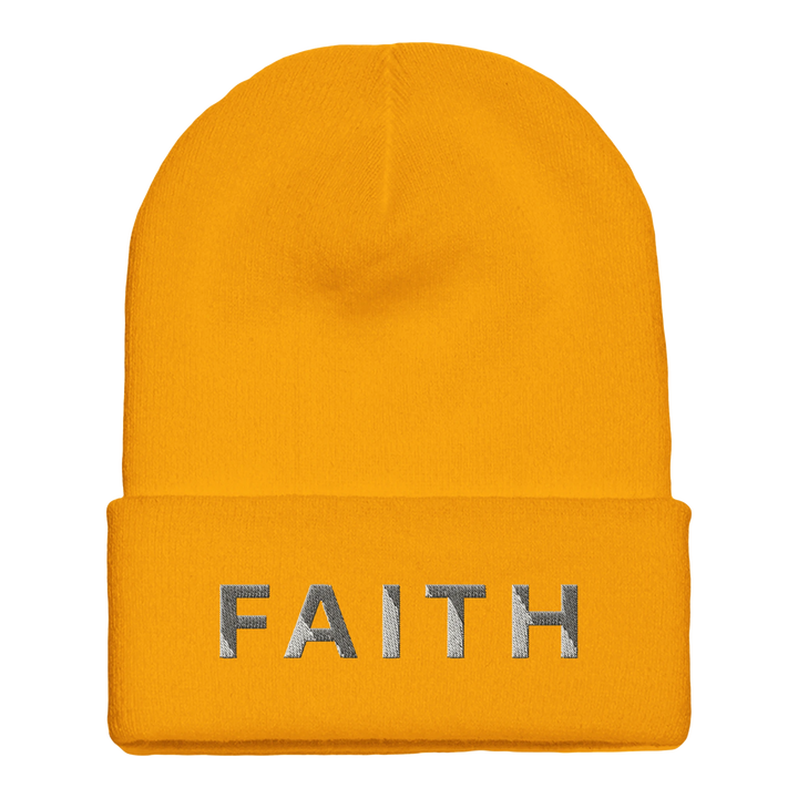 faith-christian-cuffed-beanie-gold