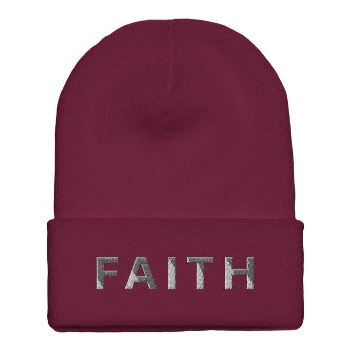 faith-christian-cuffed-beanie-maroon