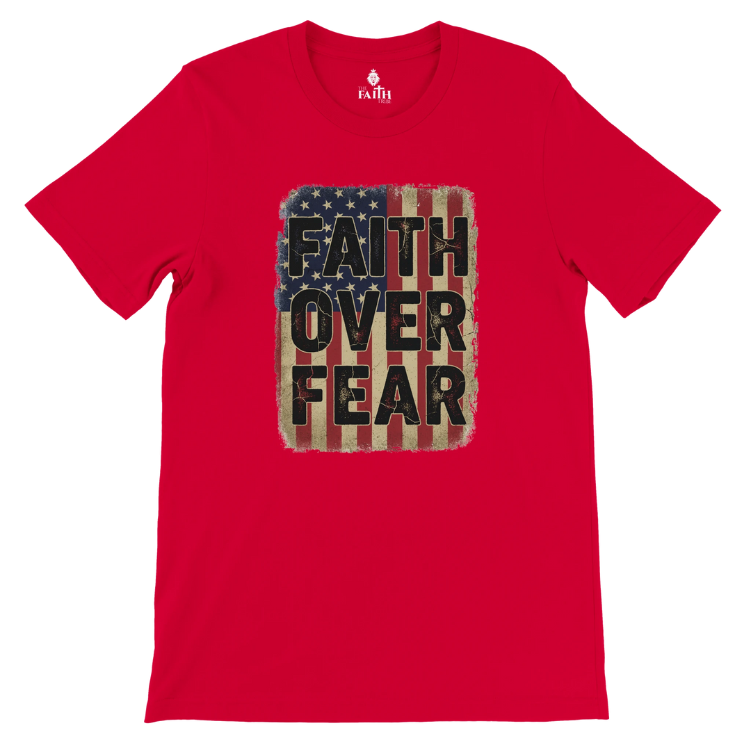 faith-over-fear-christian-unisex-tshirt-red