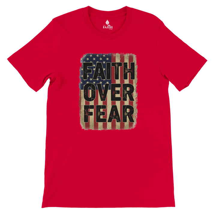 faith-over-fear-christian-unisex-tshirt-red