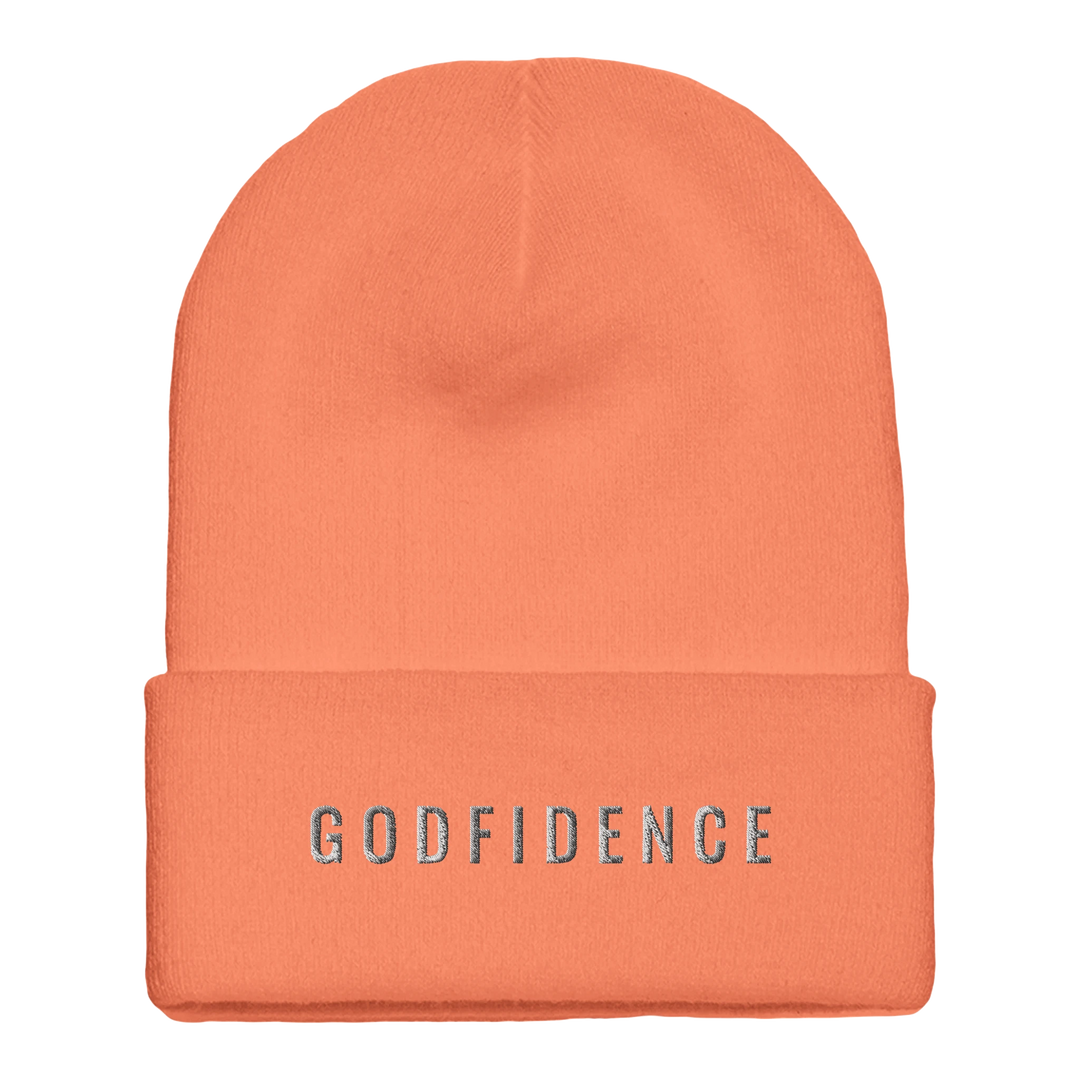 godfidence-christian-cuffed-beanie-blaze-orange