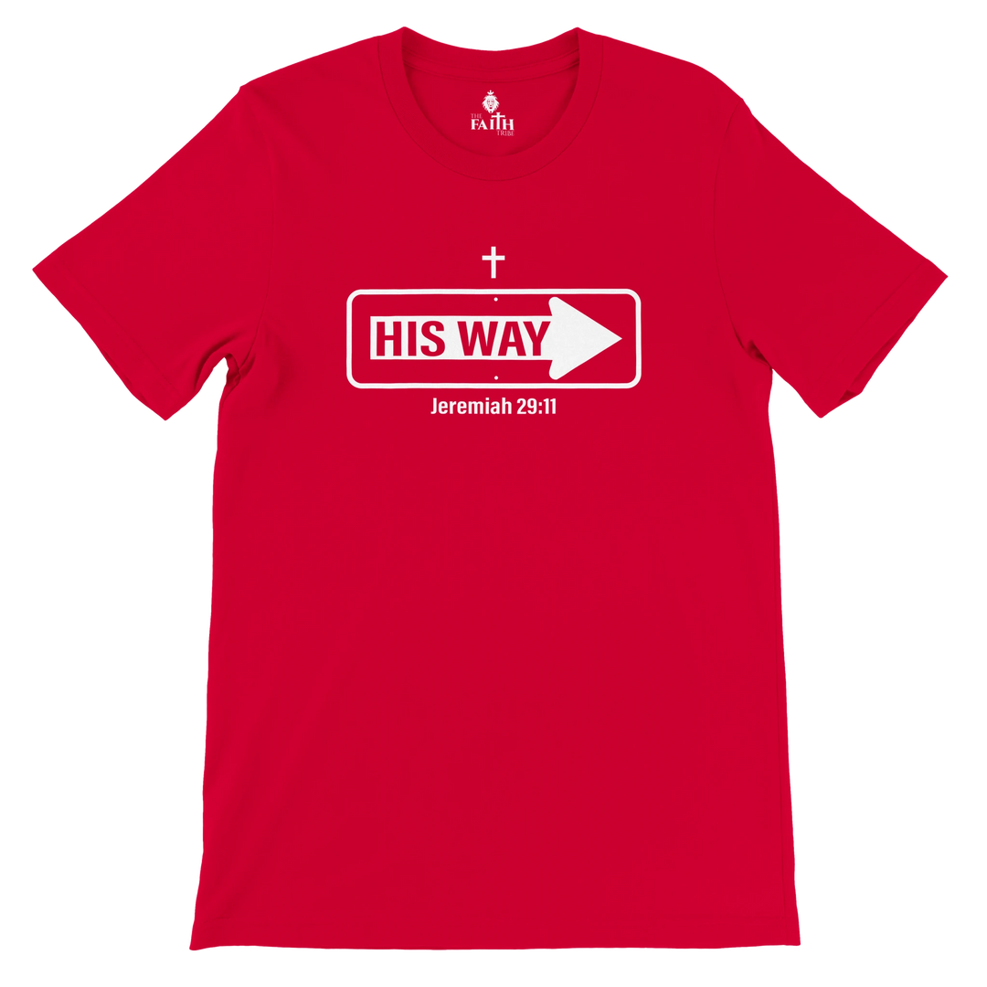his-way-christian-unisex-tshirt-red