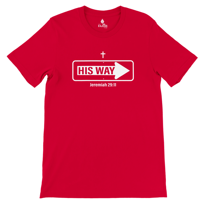 his-way-christian-unisex-tshirt-red