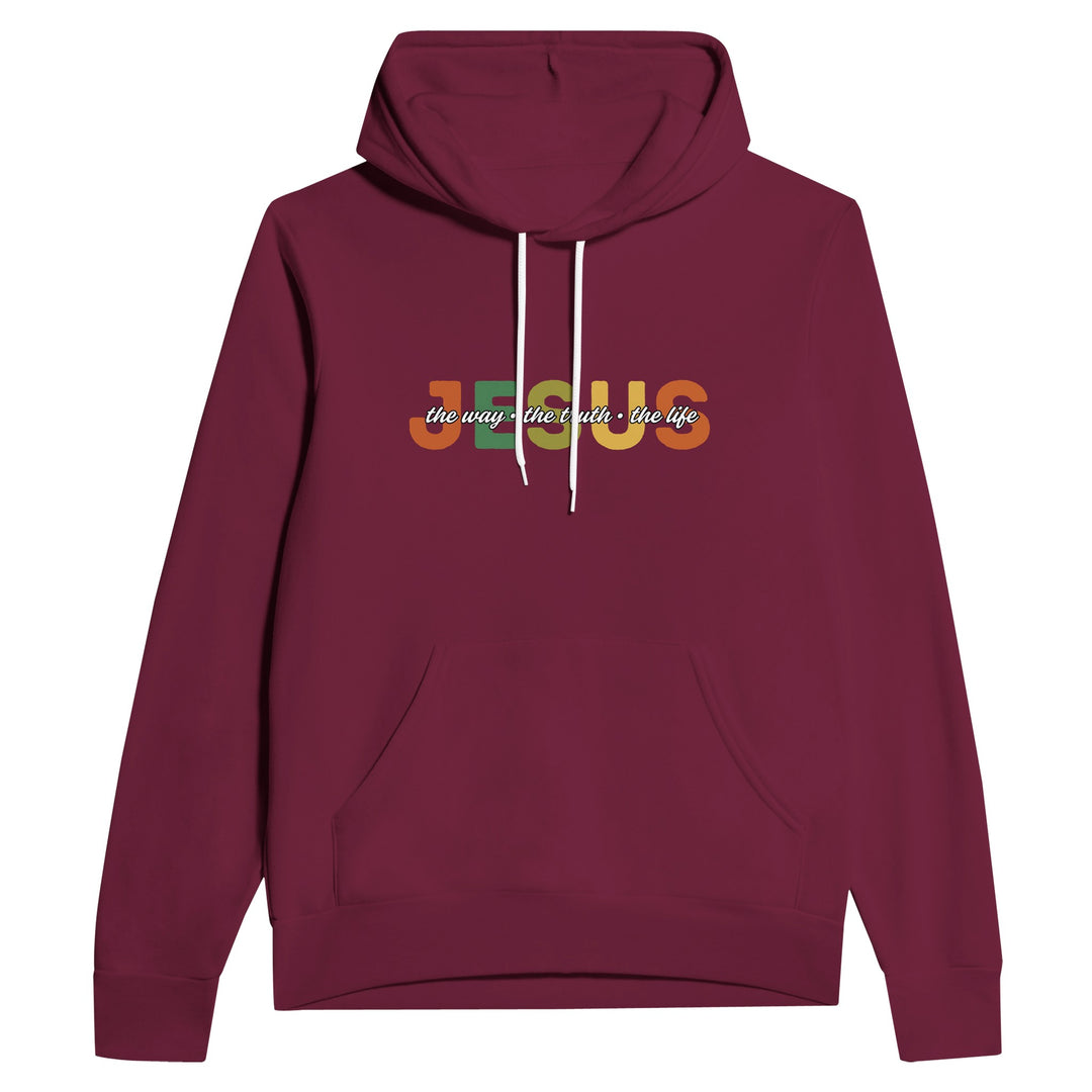 jesus-the-way-the-truth-the-life-christian-hoodie-maroon