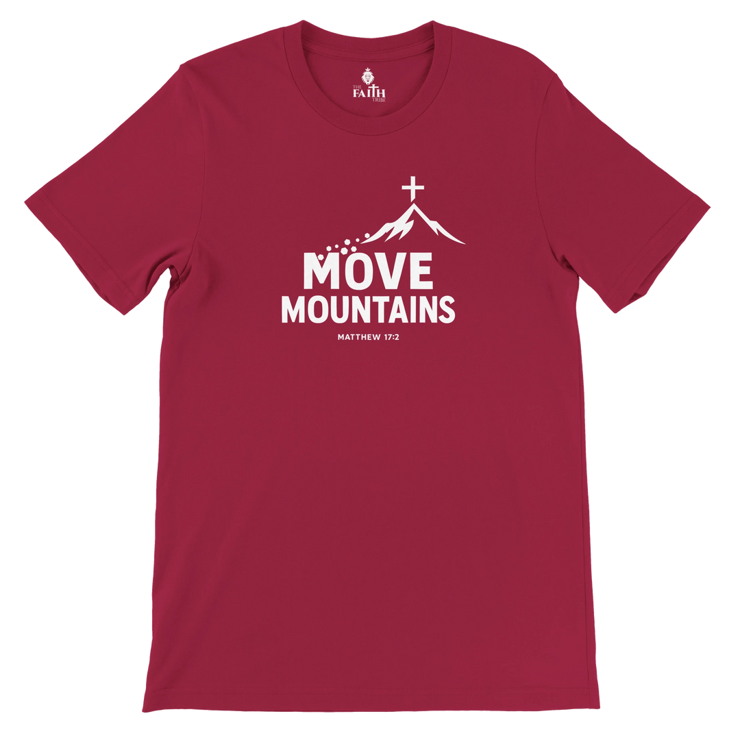 move-mountains-christian-unisex-tshirt-cardinal