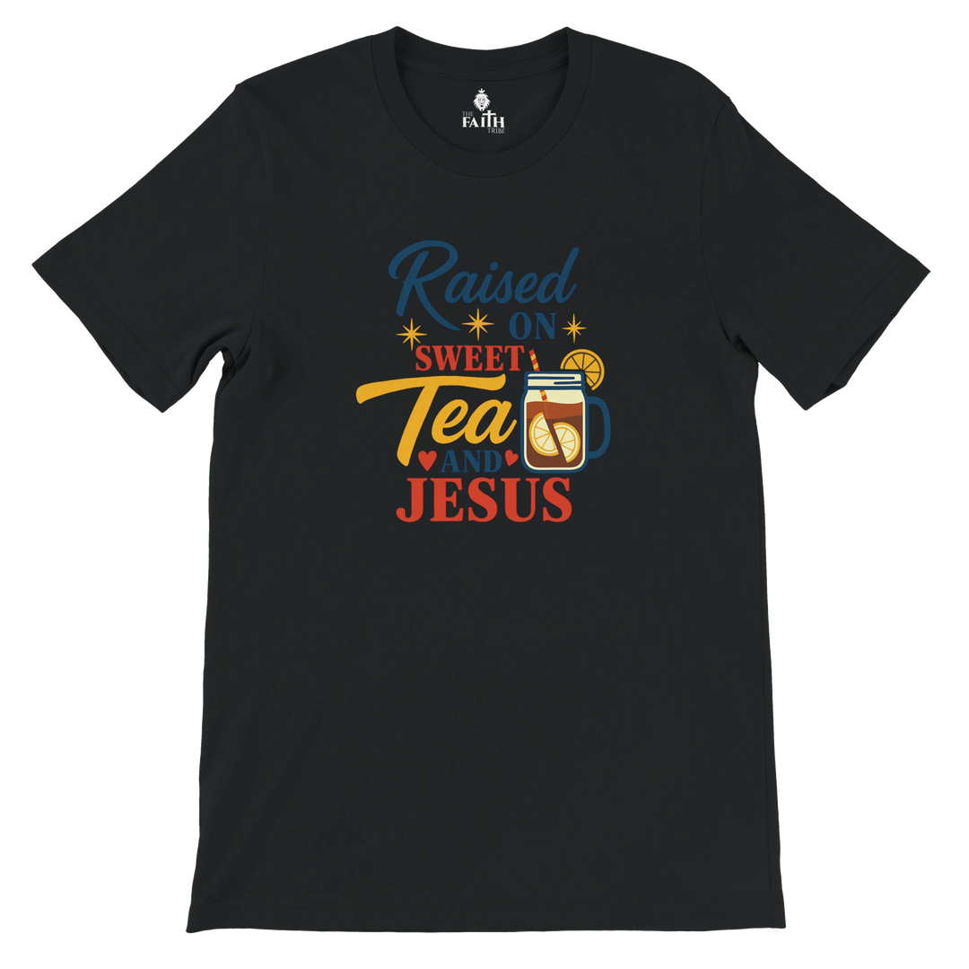 raised-on-sweet-tea-and-jesus-christian-unisex-tshirt-black