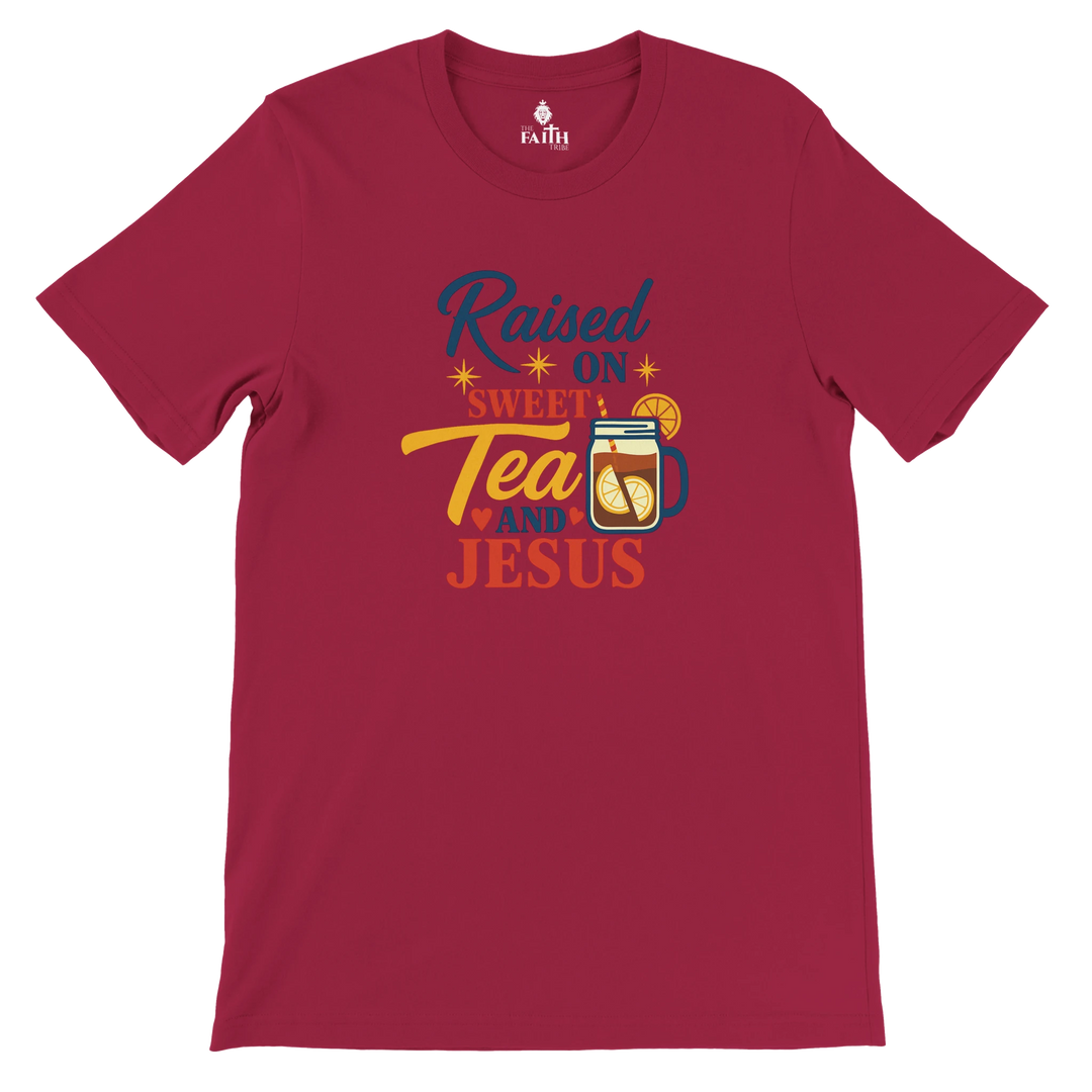 raised-on-sweet-tea-and-jesus-christian-unisex-tshirt-cardinal